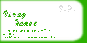 virag haase business card